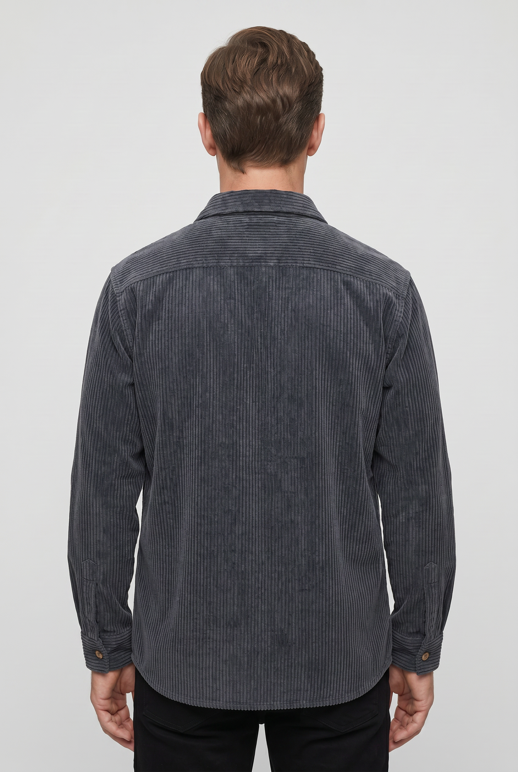 Chemise Homme | Boutonnée Col Pointe Côtelée - 2
