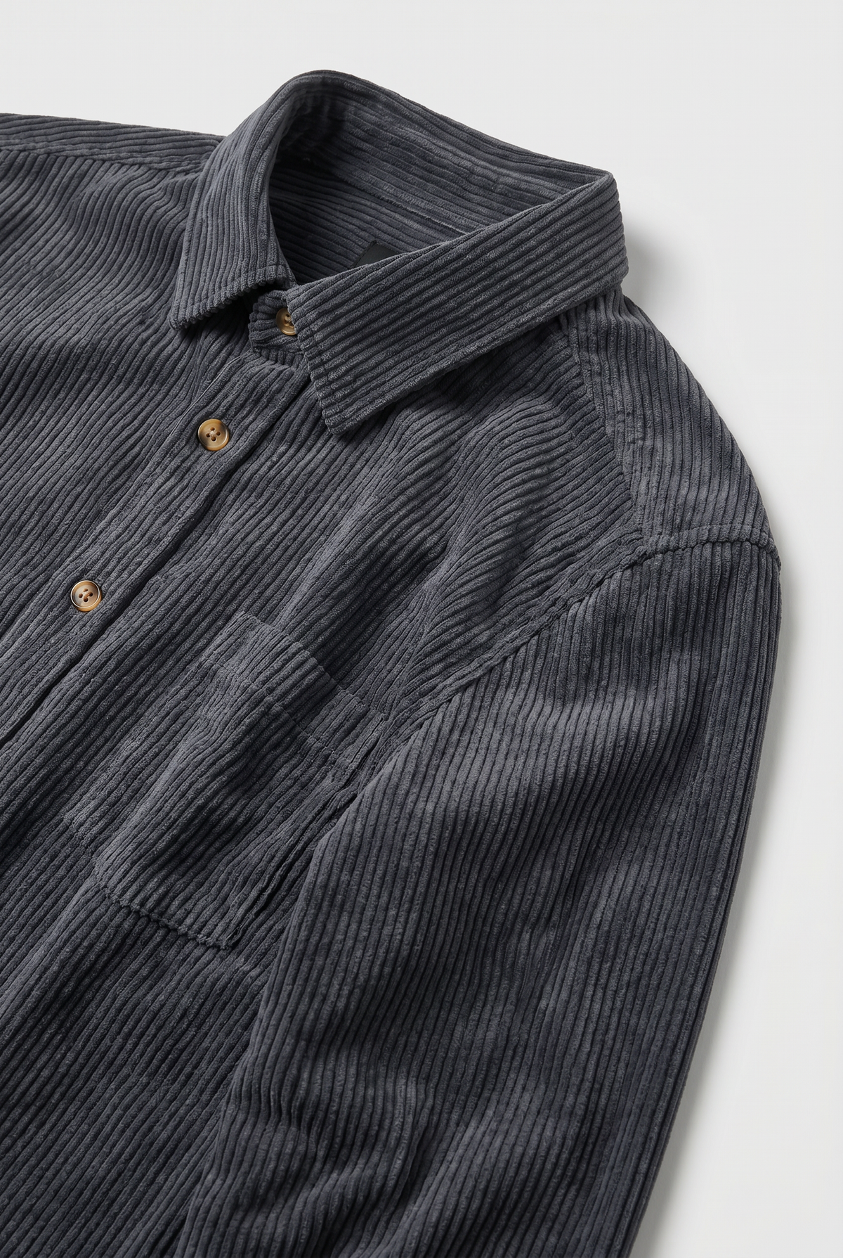 Chemise Homme | Boutonnée Col Pointe Côtelée - 3