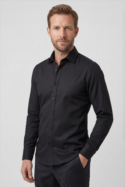 Chemise Homme | Boutons Contrastés Sans Repassage Coupe Slim - 8