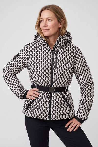 Doudoune Femme | Zip Intégral Capuche Ceinture à Boucle - 6