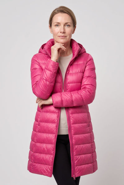 Doudoune Femme | Zip Intégral Coupe Longue Capuche Fixe - 16