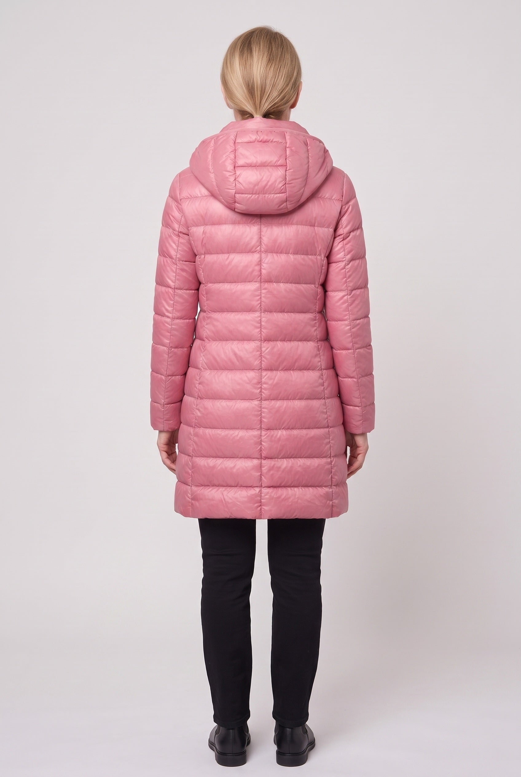 Doudoune Femme | Zip Intégral Coupe Longue Capuche Fixe - 4
