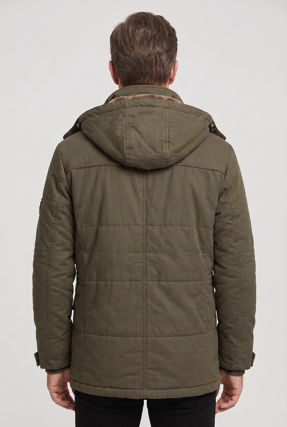 Doudoune Homme | Zip Sous Patte Capuche Amovible Col Montant - 2
