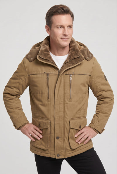 Doudoune Homme | Zip Sous Patte Capuche Amovible Col Montant - 5