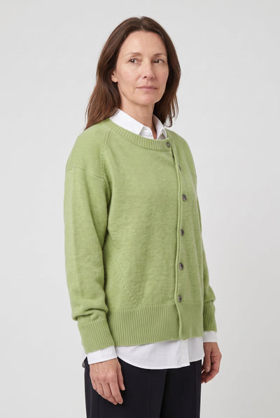 Gilet Femme | Boutonnage Asymétrique Col Rond Épaules Tombantes - 7