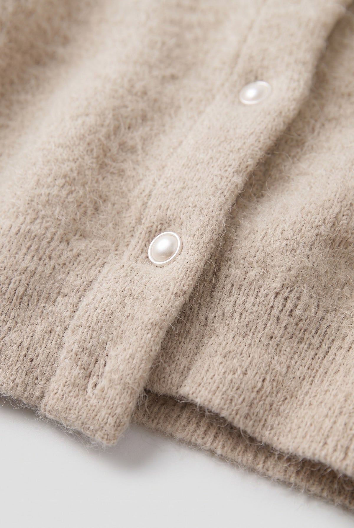 Gilet Femme | Boutonné Long Col Rond Épaules Tombantes - 3