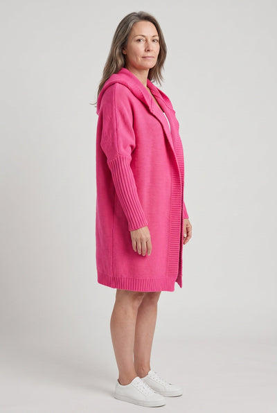 Gilet Femme | Ouvert à Capuche Coupe Longue Épaules Tombantes - 11