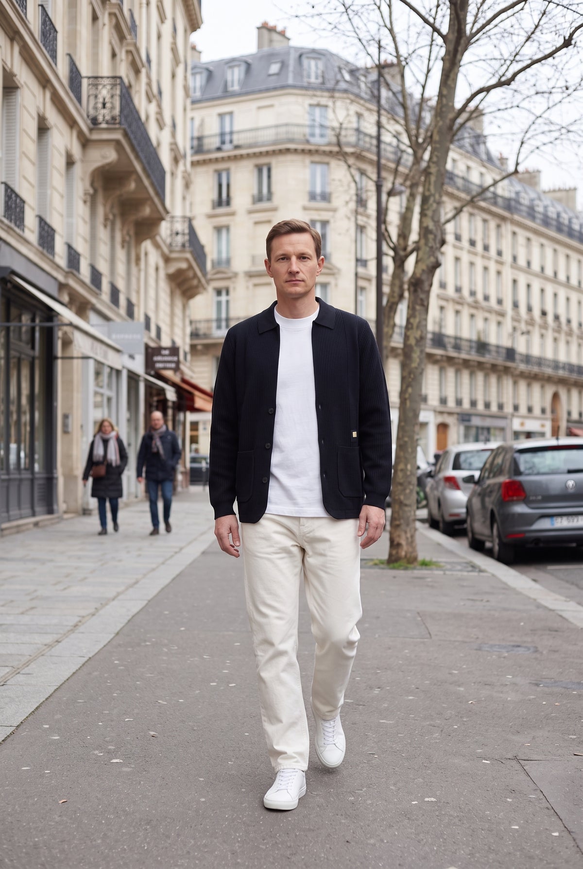 Gilet Homme | Boutonné Col Chemise Deux Poches Plaquées - 7