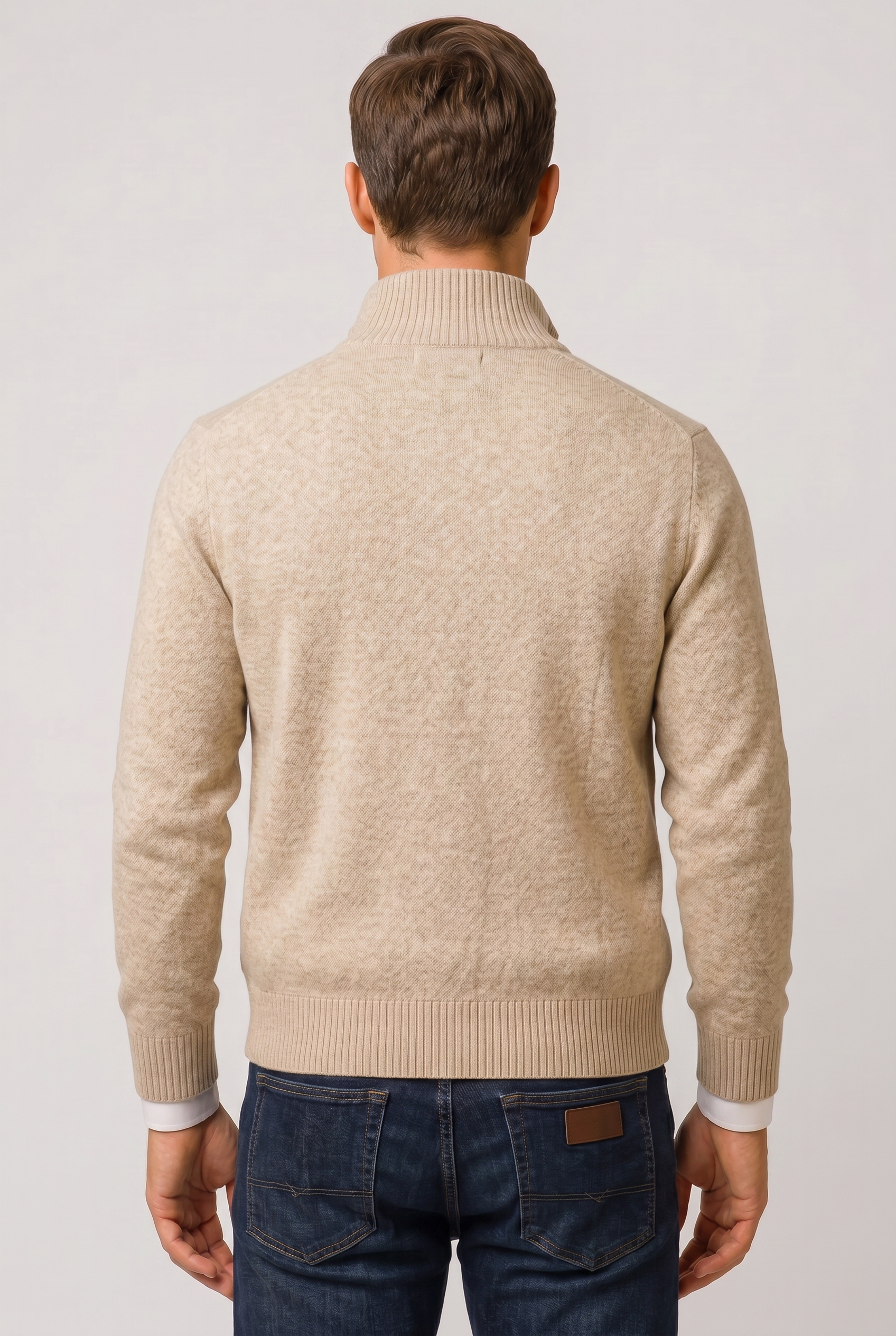 Gilet Homme | Zippé Col Montant Poches Passepoilées - 2