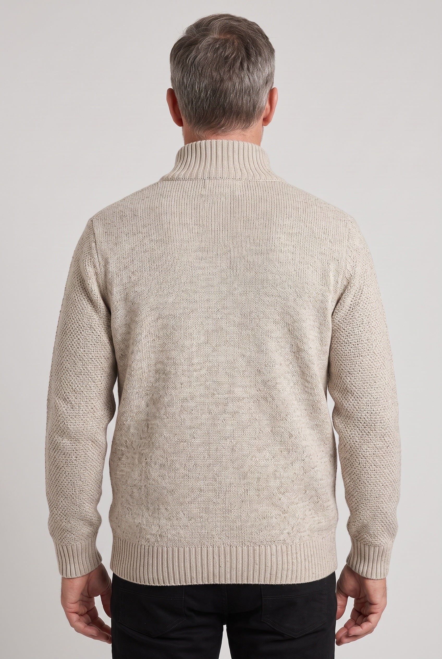 Gilet Homme | Zippé Doublure à Carreaux Col Montant - 2