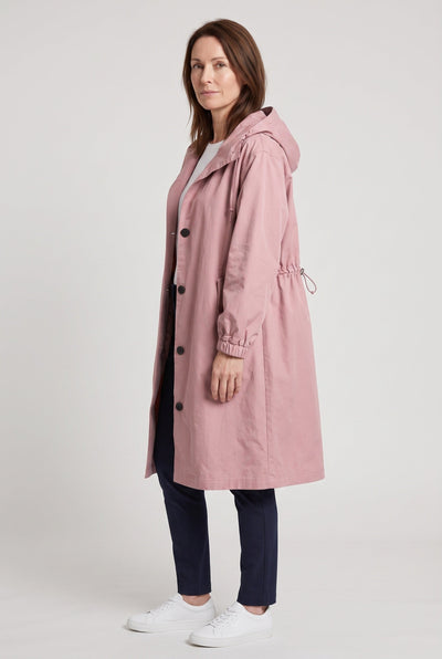 Manteau Femme | Trench Long Capuche Oversize Cordon Taille - 10