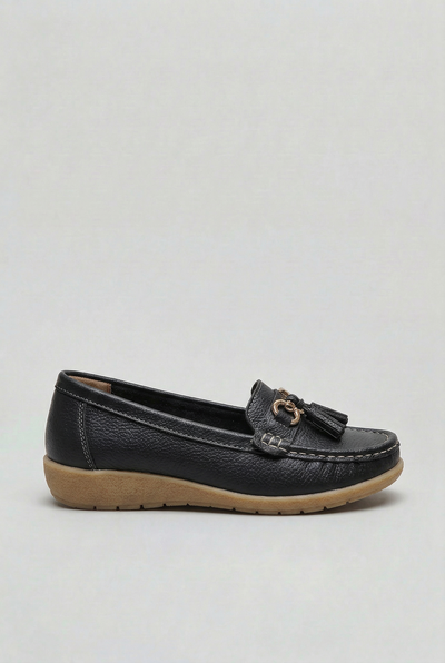 Mocassins Femme | Sans Lacet Glands Semelle Compensée - 5