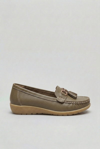 Mocassins Femme | Sans Lacet Glands Semelle Compensée - 6