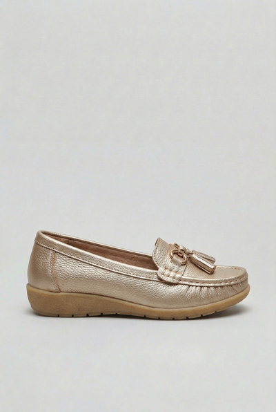 Mocassins Femme | Sans Lacet Glands Semelle Compensée - 9