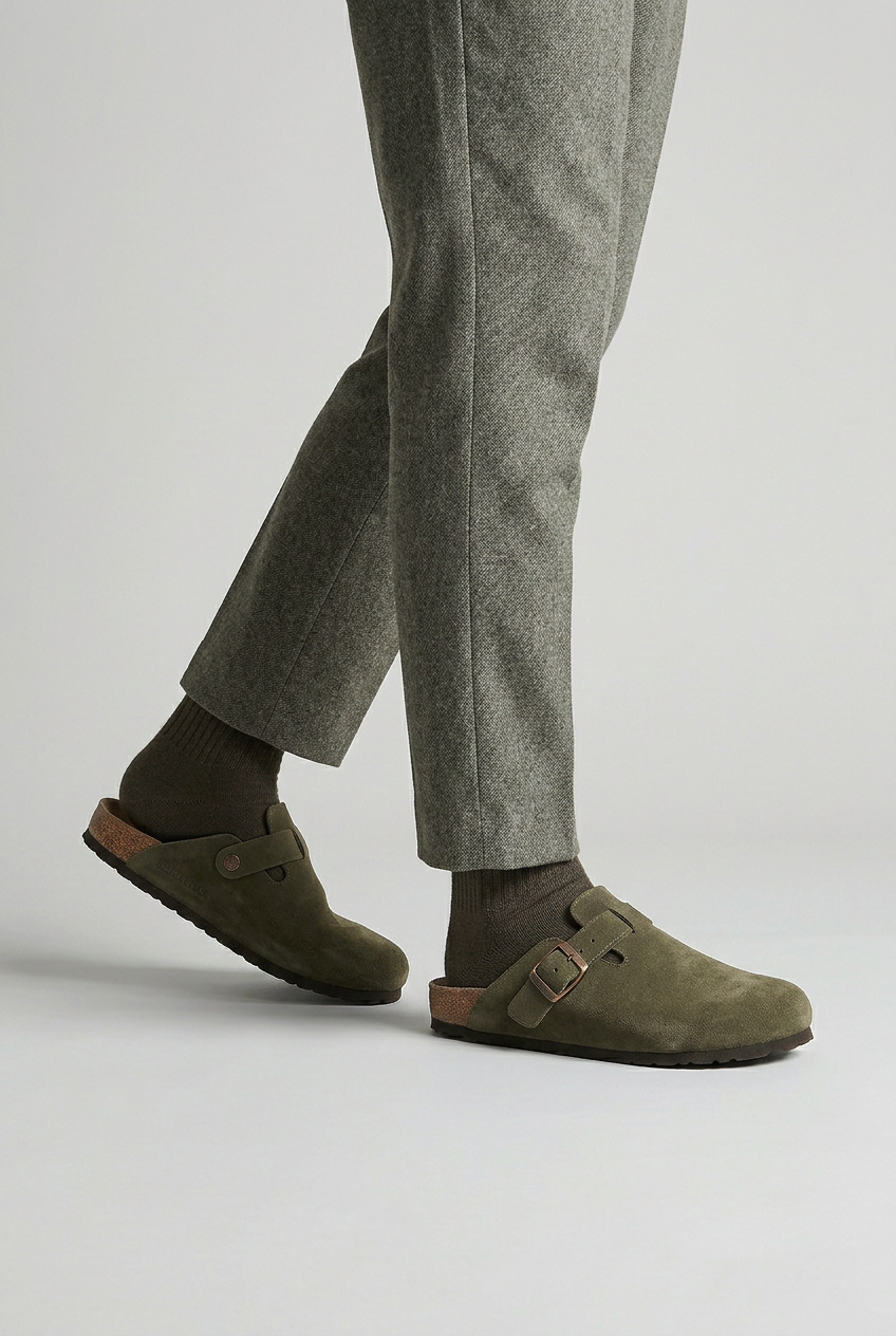 Mules Homme | Boucle Réglable Bout Rond Arrière Ouvert - 2