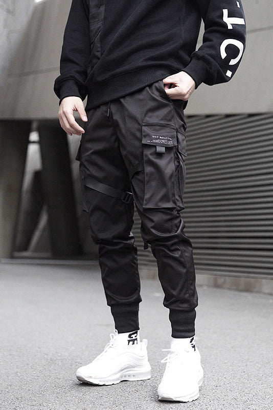 Pantalon Cargo Homme | Boucles Bas Élastiqué Poches À Rabat - 5