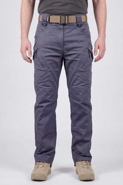 Pantalon Cargo Homme | Genoux Préformés Coupe Droite Poches Zippées - 1