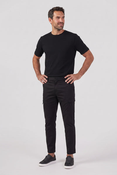 Pantalon Cargo Homme | Poche Cuisse Zippée Coupe Slim Bas Raccourci - 4