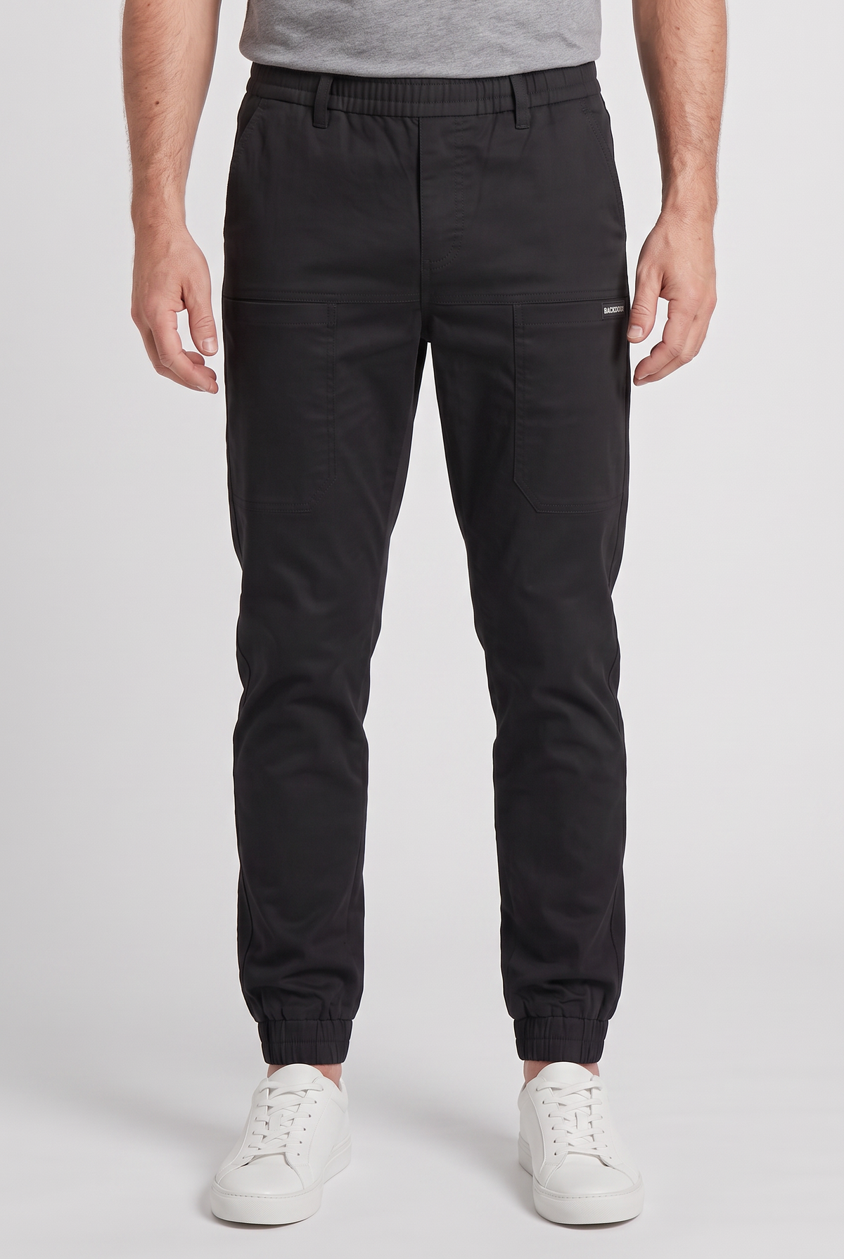 Pantalon Cargo Homme | Taille Élastique Coupe Fuselée Poches Cuisses - 1