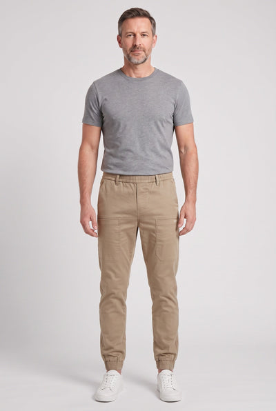 Pantalon Cargo Homme | Taille Élastique Coupe Fuselée Poches Cuisses - 4