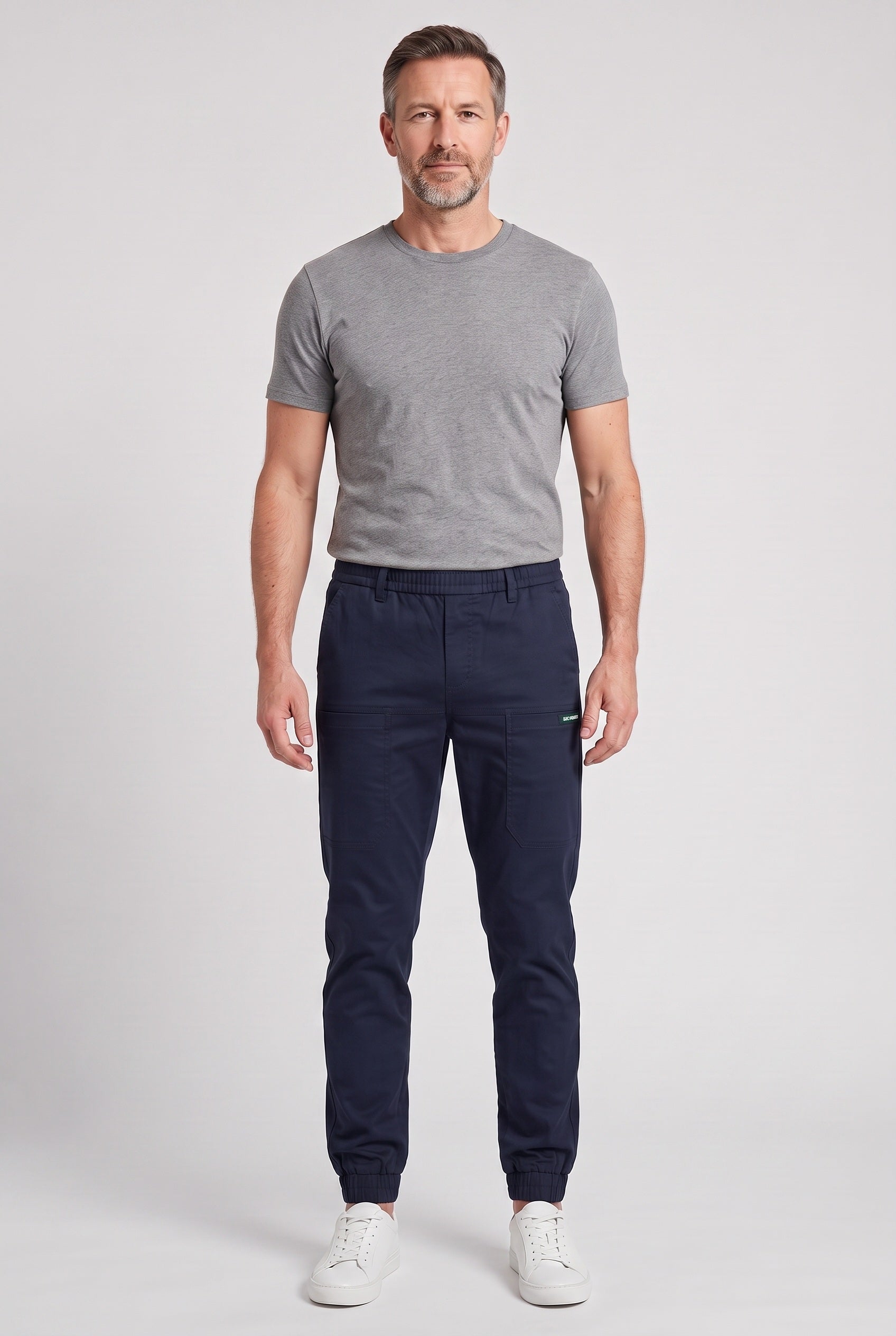 Pantalon Cargo Homme | Taille Élastique Coupe Fuselée Poches Cuisses - 6