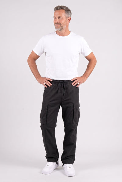 Pantalon Cargo Homme | Taille à Cordon Coupe Droite Poches à Rabat - 5