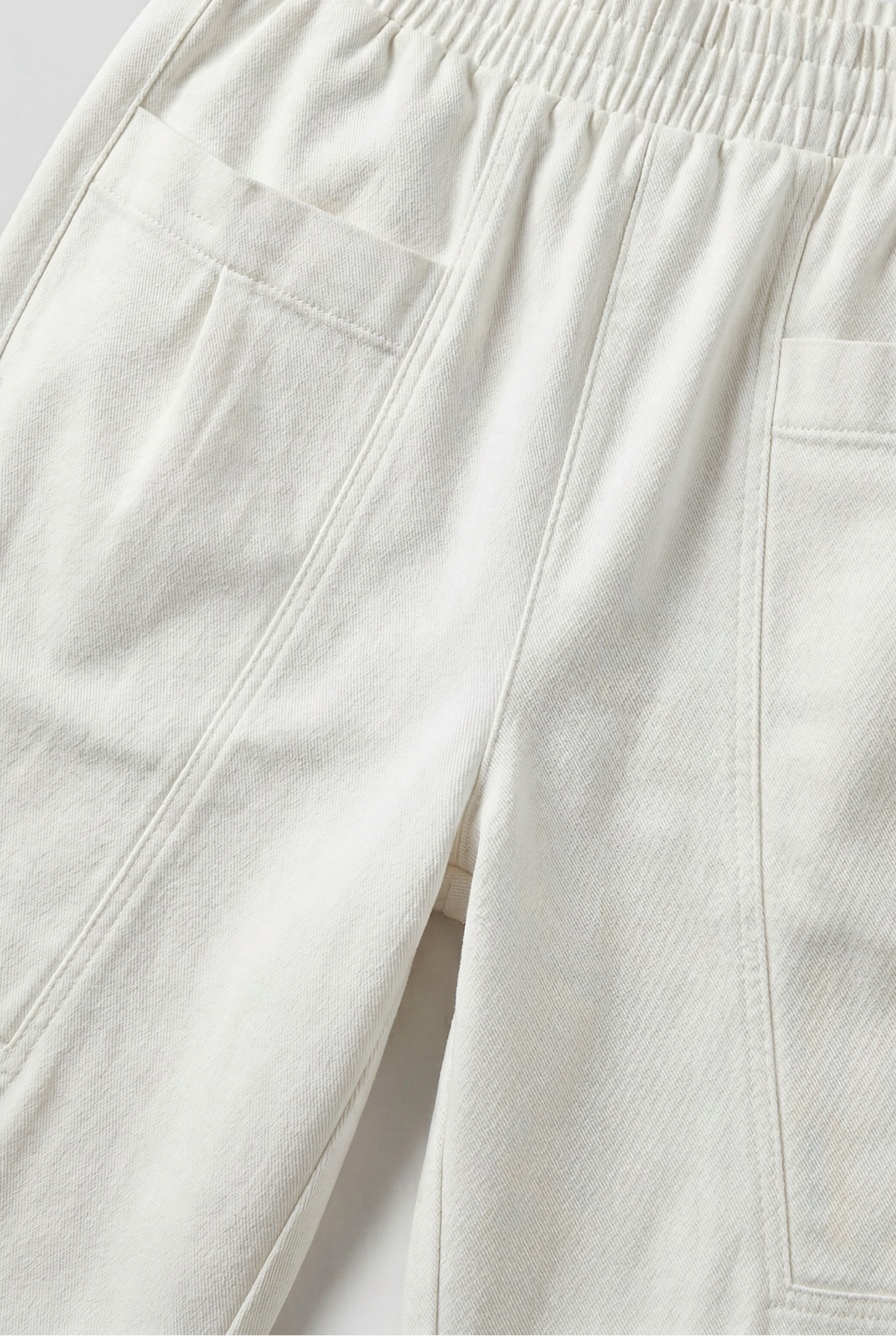 Pantalon Femme | Taille Élastique Coupe Droite Poches Plaquées - 3