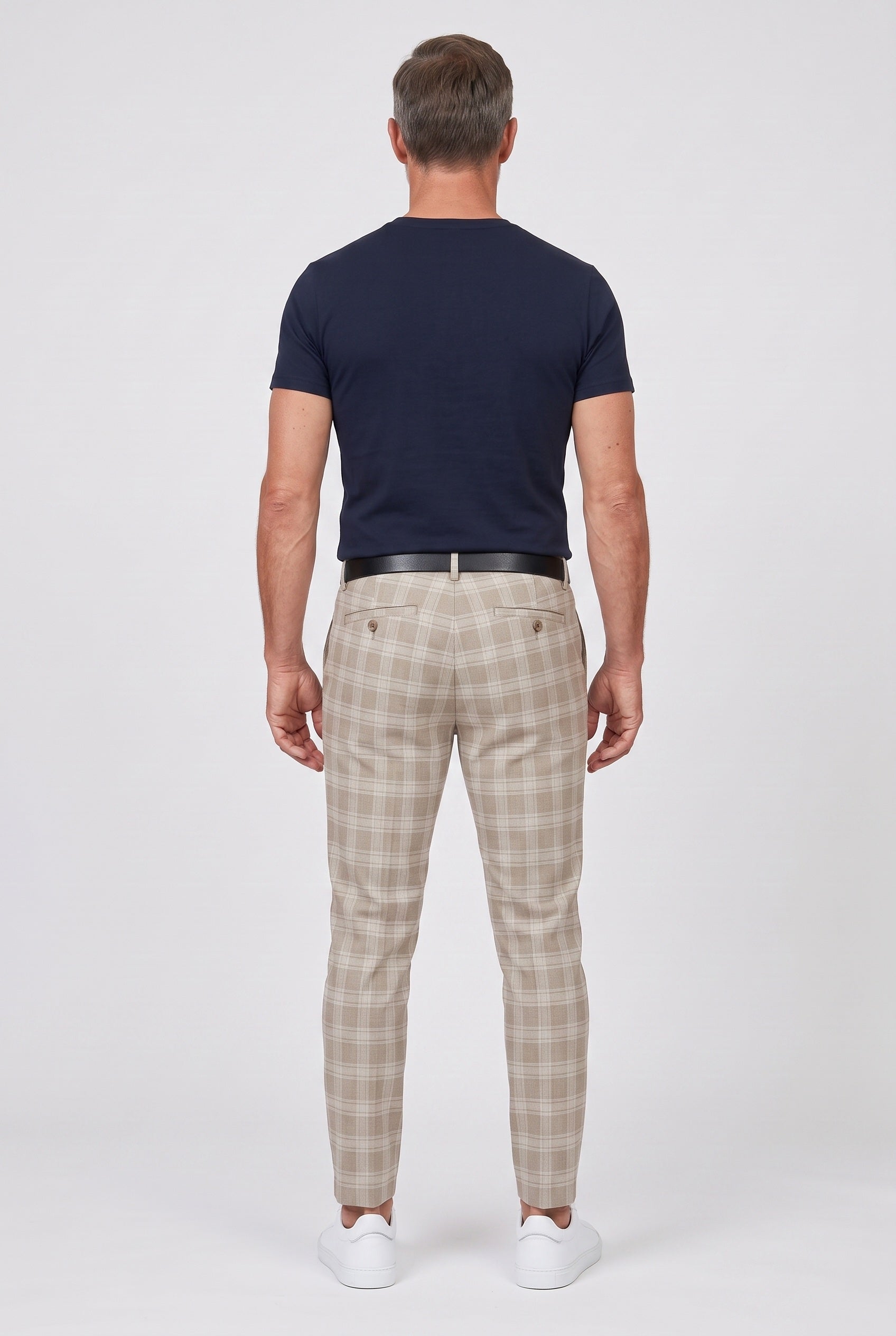 Pantalon Homme | Chino Coupe Fuselée Carreaux Tissés - 3