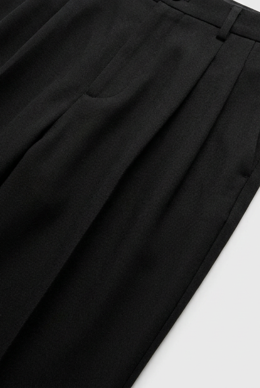 Pantalon Homme | Habillé Pinces Taille Haute Coupe Droite - 3