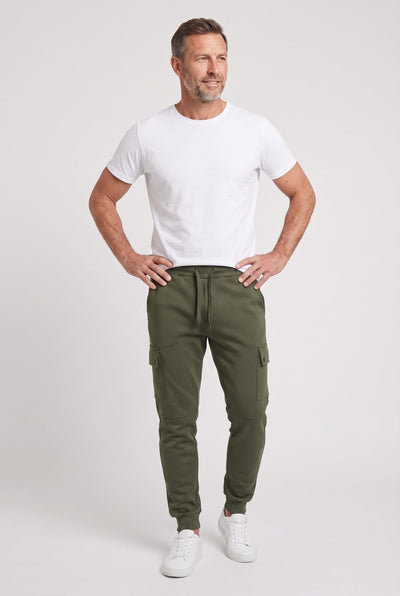 Pantalon Homme | Jogging Poches Cargo Bas Côtelés Coupe Fuselée - 5