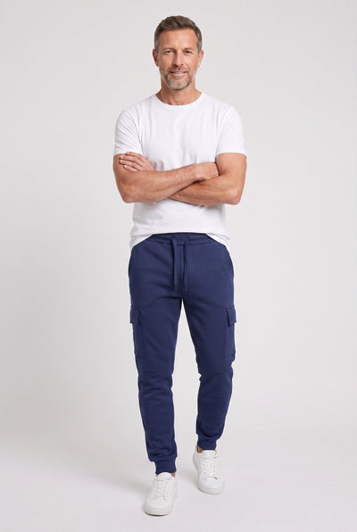 Pantalon Homme | Jogging Poches Cargo Bas Côtelés Coupe Fuselée - 7