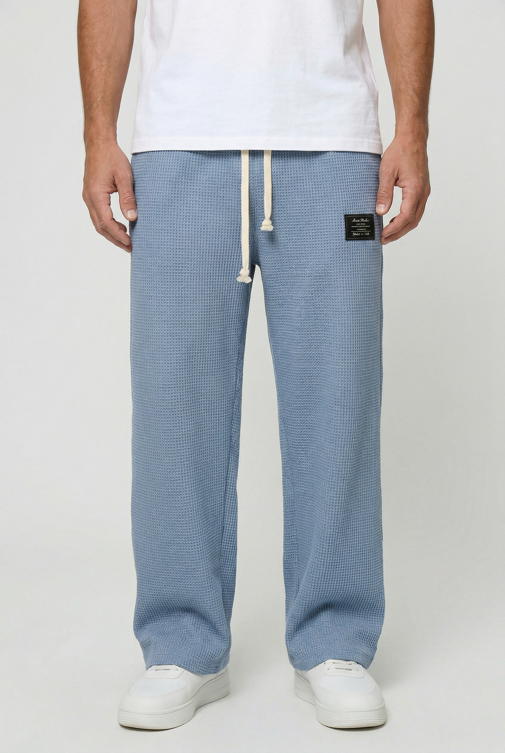 Pantalon Homme | Jogging Taille Élastique Coupe Large Texture Gaufrée - 1