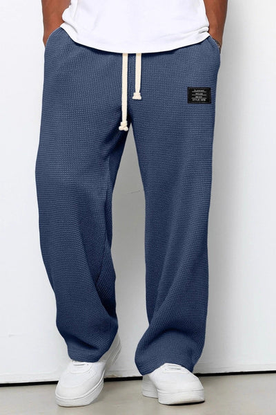 Pantalon Homme | Jogging Taille Élastique Coupe Large Texture Gaufrée - 10