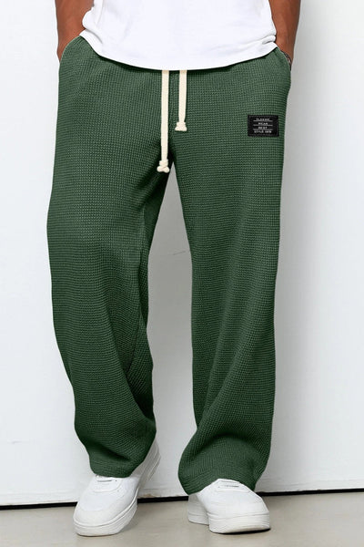 Pantalon Homme | Jogging Taille Élastique Coupe Large Texture Gaufrée - 13