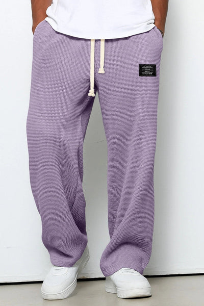 Pantalon Homme | Jogging Taille Élastique Coupe Large Texture Gaufrée - 14