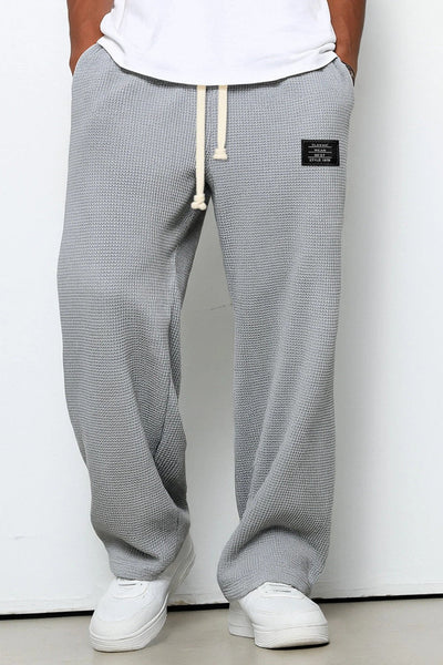 Pantalon Homme | Jogging Taille Élastique Coupe Large Texture Gaufrée - 7