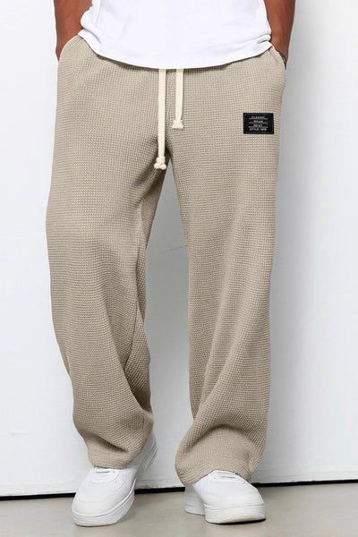 Pantalon Homme | Jogging Taille Élastique Coupe Large Texture Gaufrée - 8