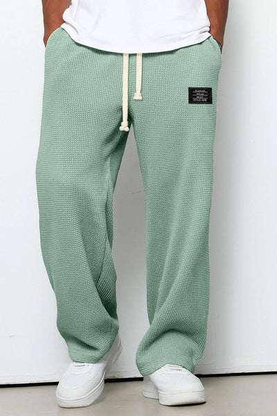 Pantalon Homme | Jogging Taille Élastique Coupe Large Texture Gaufrée - 9