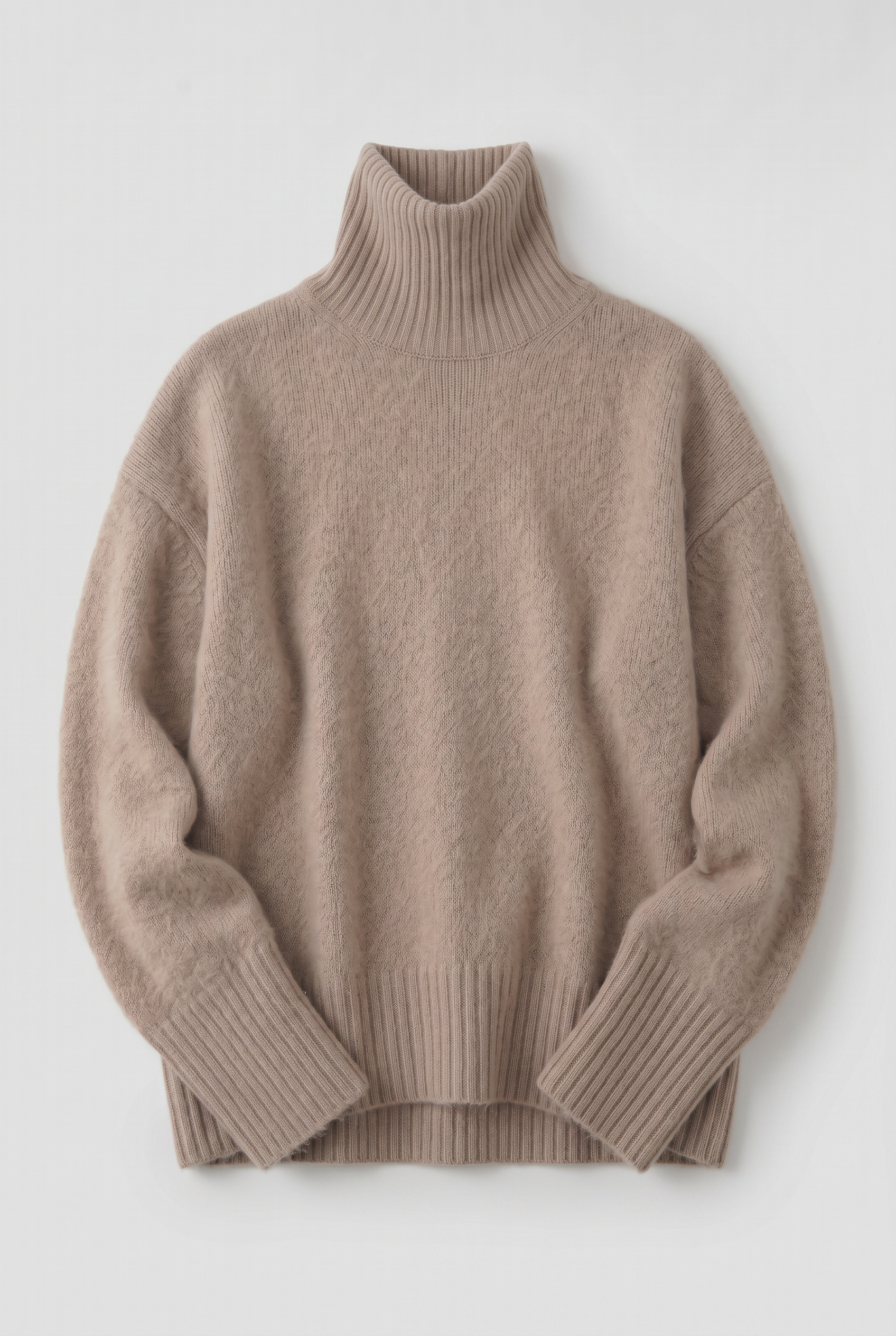 Pull Femme | Col Roulé Épaules Tombantes Coupe Ample - 3