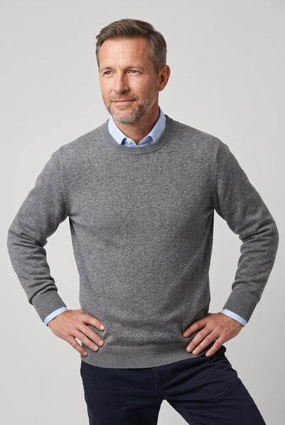 Pull Homme | Col Rond ou Col V Maille Fine Bords Côtelés - 5