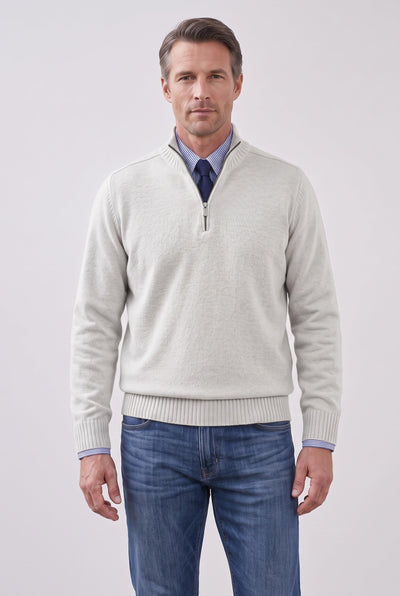 Pull Homme | Col Zippé Maille Fine Manches Montées Bords Côtelés - 7