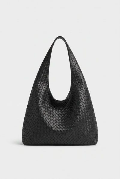 Sac à Main Femme | Porté Épaule Effet Tressé Anse Large - 3