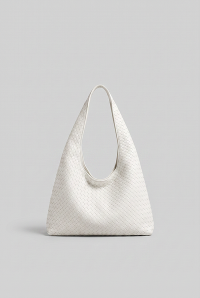 Sac à Main Femme | Porté Épaule Effet Tressé Anse Large - 5