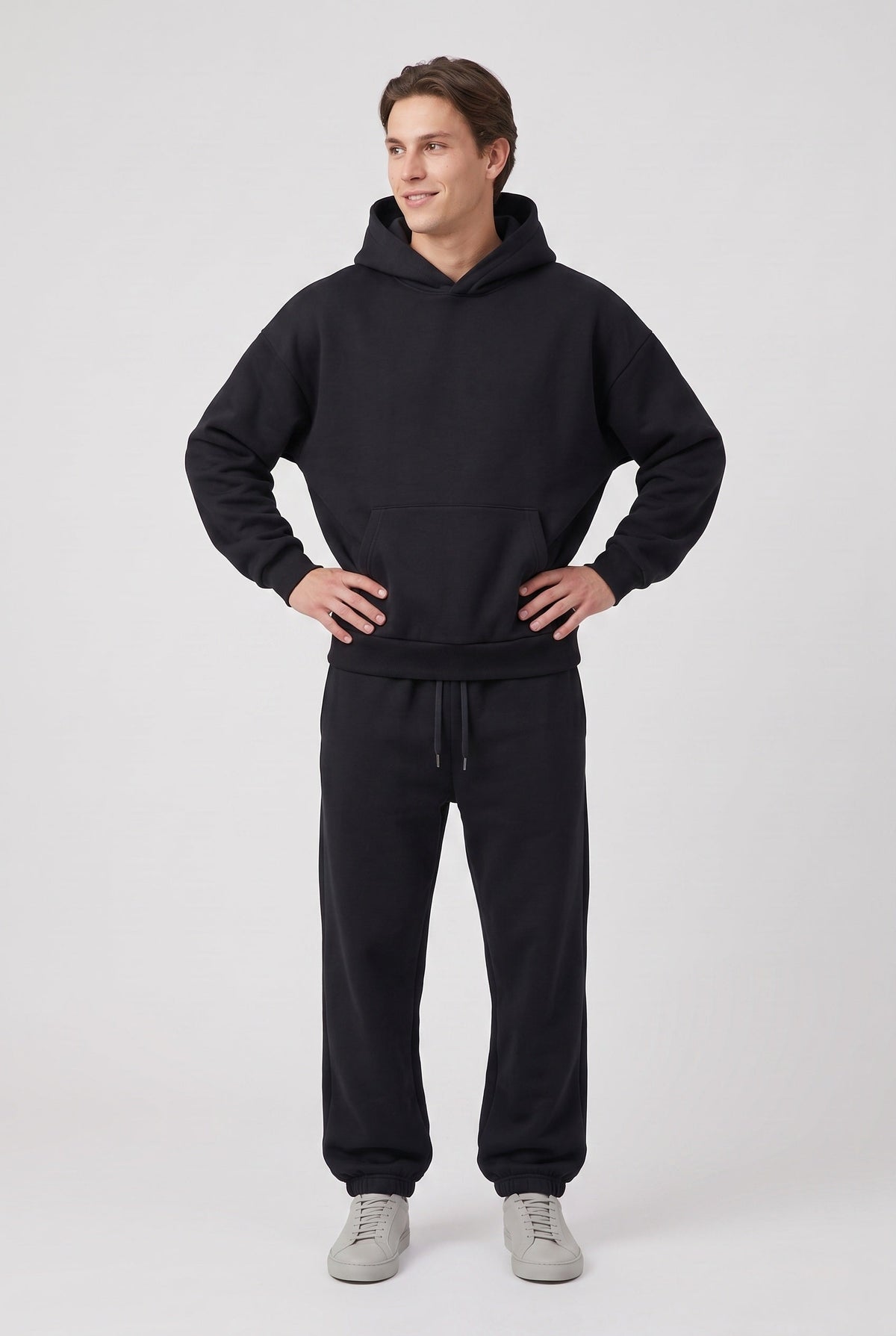 Survêtement Homme | Capuche Doublée Coupe Oversize Poche Kangourou - 5