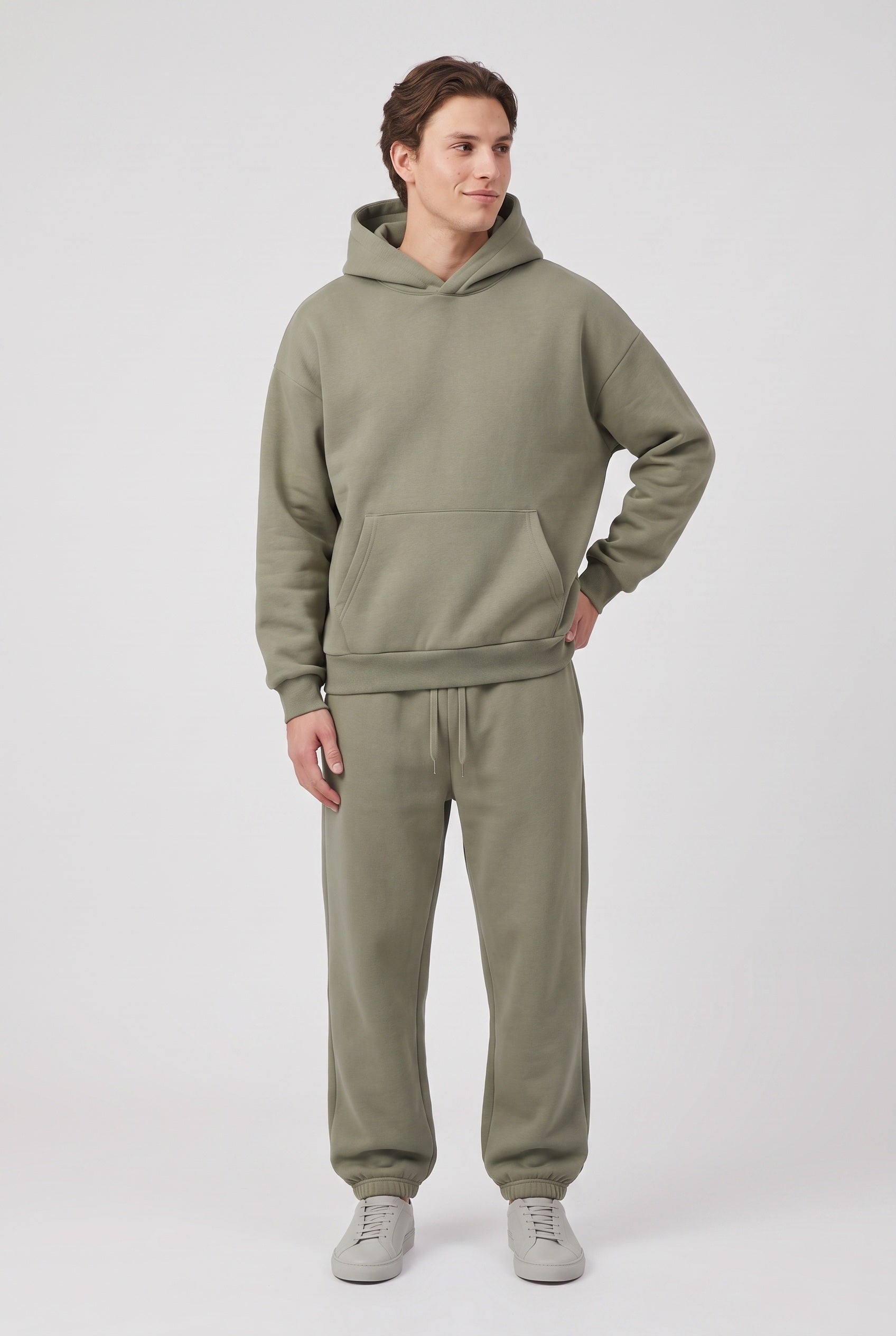 Survêtement Homme | Capuche Doublée Coupe Oversize Poche Kangourou - 8