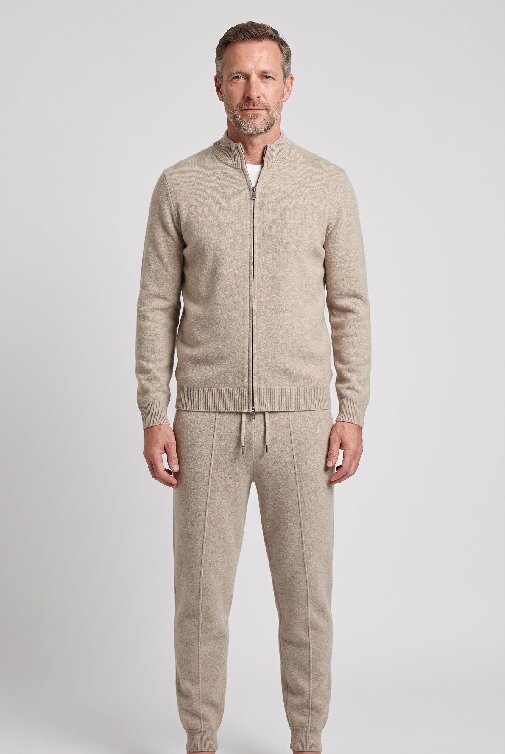 Survêtement Homme | Zip Intégral Col Cheminée Pli Marqué - 1