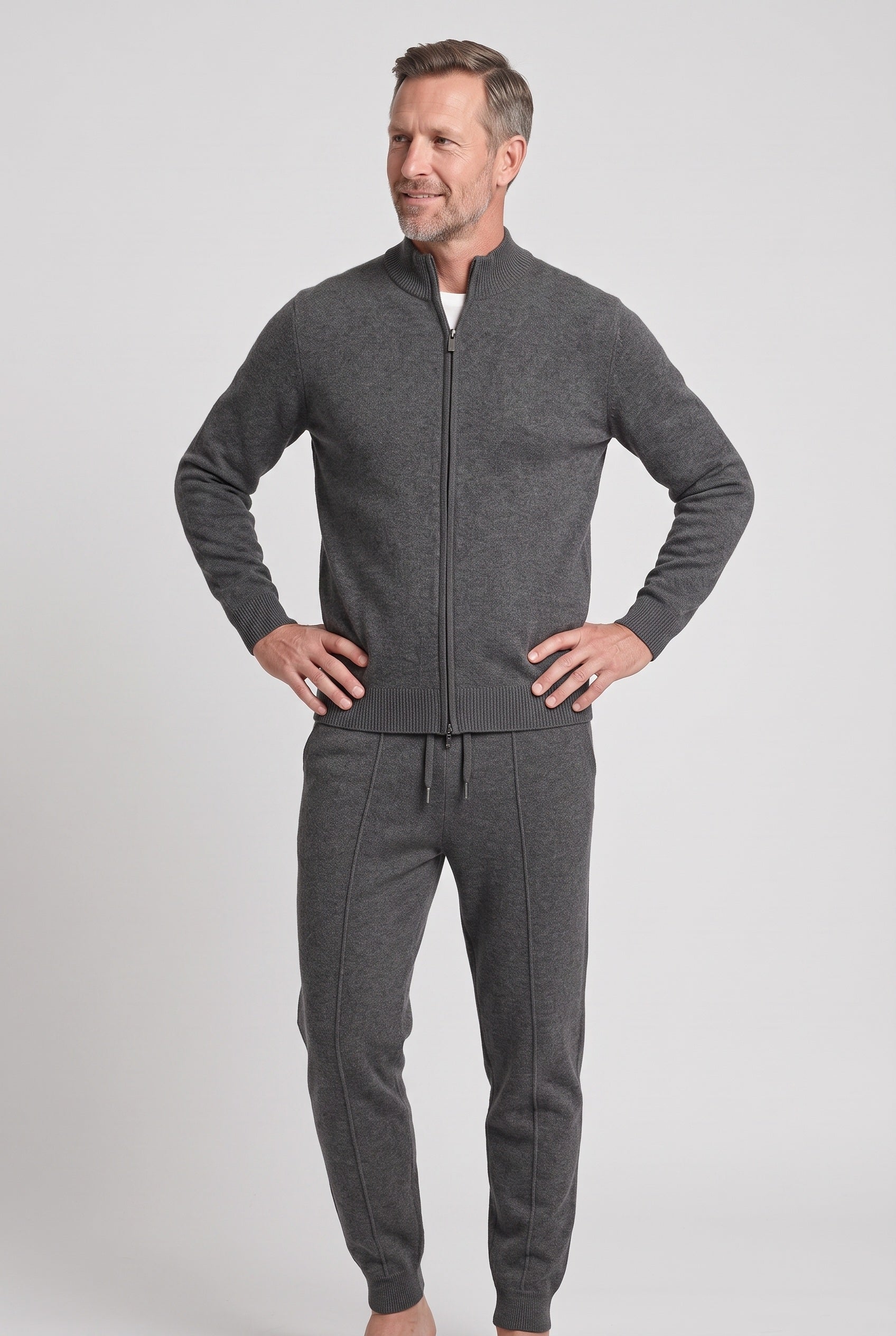 Survêtement Homme | Zip Intégral Col Cheminée Pli Marqué - 5
