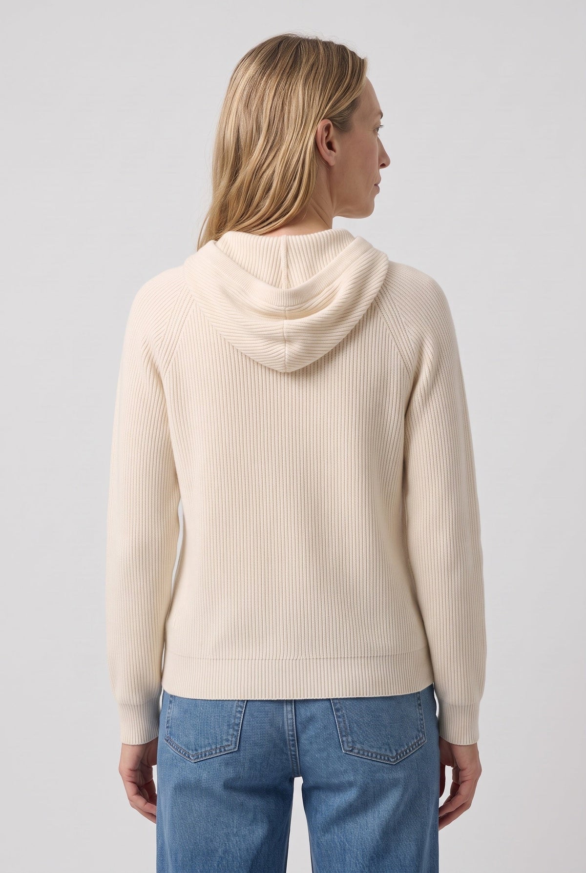 Sweat Femme | À Capuche Maille Côtelée Cordon de Serrage Coupe Ample - 2