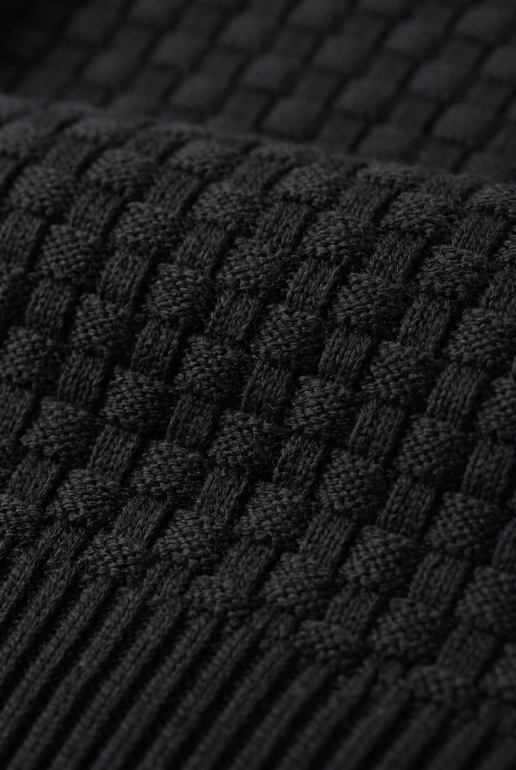 Sweat Homme | À Capuche Croisée Cordons Doubles Maille Gaufrée - 4