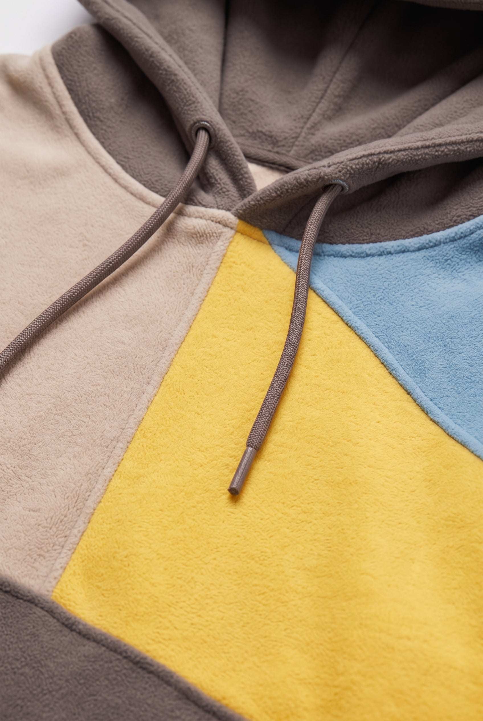 Sweat Homme | À Capuche Empiècements Asymétriques Poche Kangourou - 3